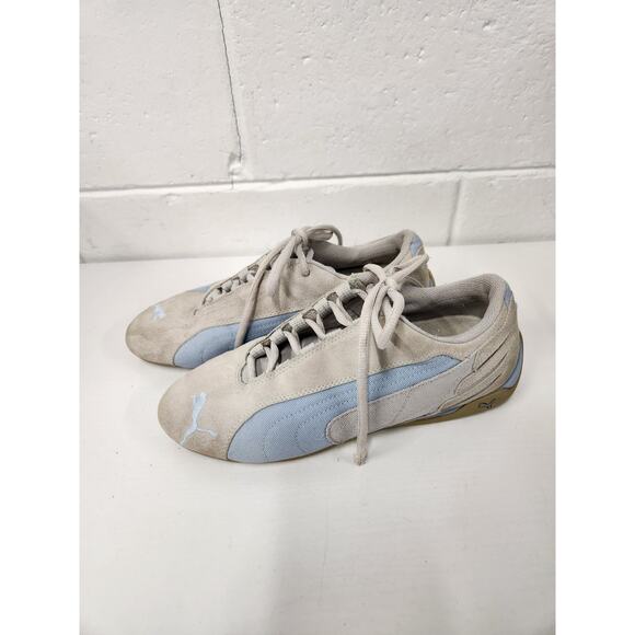 Puma Shoes - Vintage Y2K Women's Puma Speedcat Racing Suede Sneakers, Szie 7, In Gray/Blue